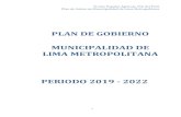 PERIODO 2019 - 2022Lima Metropolitana, el Plan de Desarrollo Concertado de Lima 2012 – 2025, así como también los objetivos estratégicos establecidos desde la creación del FREPAP