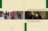 ARTRITIS REUMATOIDEconartritis.org/wp-content/uploads/2014/06/informacion_actualizada_pacientes...artritis reumatoide es el desconocimiento de su enfermedad. Durante . Artritis reumatoide