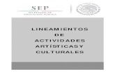 LINEAMIENTOS DE ACTIVIDADES ARTÍSTICAS Y ...cobatlaxcala.edu.mx/portal/assets/archivos/pdf/...6. PLANEACIÓN DE LAS ACTIVIDADES ARTÍSTICAS Y CULTURALES 17 6.1 Diagnóstico 17 6.2
