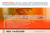 HECHO: 27% DE VETERANOS DIAGNÓSTICADOS CON PTSDdoseofrealityfl.com/pdfs/veterans-ptsd-poster-dose... · Terapia cognitiva de comportamiento Ejercicios terapéuticos, incluyendo terapia