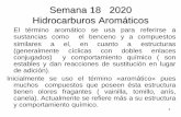 Semana 18 2020 Hidrocarburos Aromáticos › 2020 › 06 › ...no de adición. Los electrones se comparten equitativamente entre los átomos de carbono y todos los enlaces Carbono-Carbono