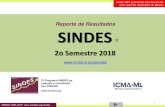 Reporte de Resultados SINDES - ICMA-ML resultados...anual a semestral. Por consiguiente, en el presente reporte se ubican resultados con frecuencia semestral y anual. Para resultados