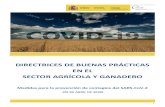 DIRECTRICES DE BUENAS PRÁCTICAS EN EL SECTOR AGRÍCOLA …graduadosocial.org/docs/Sector_Agricola.pdf · incorporación de lejía u otros productos desinfectantes a las rutinas de