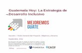 Guatemala Hoy: La Estrategia de Desarrollo Inclusivo · 2013-07-26 · Resumen Ejecutivo 1 Guatemala Hoy: La Estrategia de Desarrollo Inclusivo • Entre los meses de Marzo a Octubre