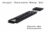 Aegis Secure Key 3z · encontrarse en Modo Inicial, pero está en Modo de Inscripción. Por lo tanto, NO cargue datos sensibles en el Producto Seguro Aegis si va a implementarse Inscripción