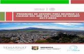 PROGRAMA DE GESTIÓN PARA MEJORAR LA CALIDAD DEL AIRE … · programa de gestiÓn para mejorar la calidad del aire del estado de nayarit 2017-2026