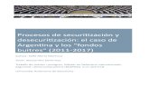 Procesos de securización y desecurización: el caso …...treball d’investigació es pren el pagament del deute extern a Argentina per estudiar aquests processos. Per tant, s’analitza