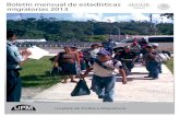 Boletín mensual de estadísticas migratorias 2013 · 2020-03-04 · La Unidad de Política Migratoria, creada el 15 de agosto de 2012, es la intancia encargada de generar y publicar