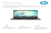 HP Laptop 15s-fq1040ns · F ic h a té c n ic a HP Laptop 15s-fq1040ns E sp e c if ic a c io n es Prestaciones Sistema operativo FreeDOS Procesador Intel® Core™ i5-1035G1 (frecuencia