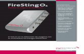 FireStingO - PyroScience 0-21% O2 (0-8 mg/L de oxígeno disuelto) • Ubicación:en la pared interna de un recipiente transpa-rente que contiene un líquido o un gas • Medición: