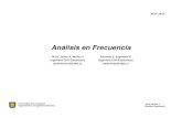 Análisis en Frecuenciaeespinosa/cap6.pdf · 2010-01-14 · Análisis en Frecuencia PLEV 2010 Una ventaja del enfoque de la respuesta en frecuencia es su aplicabilidad experimental,
