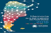 Memoria - pactoglobal.org.arpactoglobal.org.ar/wp-content/uploads/2017/12/Memoria_2016.pdf · SDG Compass (o “La Brújula de los ODS”) que los ayudará a alinear su estrategia