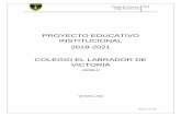 PROYECTO EDUCATIVO INSTITUCIONAL 2018-2021 COLEGIO EL ...colegioellabrador.webescuela.cl/system/files/archivos/ProyectoEduc… · Nivel de enseñanza De Pre-kínder a IV Medio Matrícula