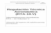 Aeronáutica (RTA-10.V) › wp-content › uploads › 2013 › 04 › RTA-10-V.pdf · Presentación y generalidades 1) PRESENTACIÓN o La sección uno del RTA-10.V se presenta en