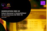 OBSERVATORIO IBEX 35€¦ · Observatorio IBEX 35. Salud, Bienestar y Sostenibilidad | Liderado por: Como muestra el gráfico 1, servicios de consumo es el sector que tiene una estrate-gia