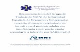 Recomendaciones del Grupo de Trabajo de VMNI de la ... · insuficiencia respiratoria aguda secundaria a la infección por COVID-19. Una parte fundamental del manejo de la IRA en los