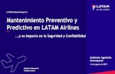 LATAM Airlines Group S.A.doc.ingenieros.cl › presentacion_mantenimiento_preventivo.pdf11 AOC 329 A/C + 1.500 Tareas x Flota Tareas Programa Mantenimiento 283.000 No Rutinas y Diferidos