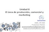 El área de producción, comercial y marketing Unidad 8...2020/03/08  · Unidad 8 El área de producción, comercial y marketing IAEE, 4º ESO Francisco Flores economiaflores@gmail.com