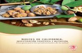 NUECES DE CaliforNia€¦ · Arándanos rojo Café Frambuesa Pecanas Arándanos Clavo molido Adaptado por: Am J Clin Nutr 2006;84:95-135 Contenido antioxidante mmol/porción-ración