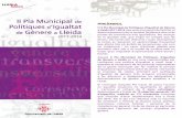 Ajuntament de Lleida Regidoria de Drets Civils, …· Introducció de la perspectiva de gènere en · Promoció d’estils de vida saludables · Impuls a l’educació no sexista,