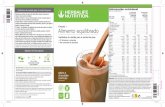 Fórmula 1 Alimento equilibrado - Herbalife€¦ · Elaborado con proteínas de soja de alta calidad, fibra, vitaminas y minerales, el Fórmula 1 ofrece nutrición de calidad. Disfrutar