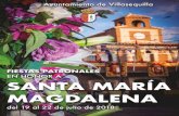 SALUDO DE LA ALCALDESA - · PDF file A continuación, recorreremos las calles del pueblo en procesión con la imagen de la Santa, acompañados de nuestra Banda de Música de Villasequilla.