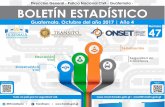 Guatemala, Octubre del año 2017 | Año 4 47transito.gob.gt/.../01/Boletin-No.-47-Octubre-2017.pdf · de enero al 31 de octubre del año 2017 ..... 24 Distribución de víctimas fallecidas