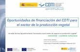Oportunidades de financiación del CDTI para el sector de ... · 2 (20/03/2018) UNIÓN EUROPEA Fondo Europeo de Desarrollo Regional (FEDER) Una manera de hacer Europa ÍNDICE-INTRODUCCIÓN