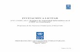 Invitación a Licitar (ITB)...Página 1 de 74 INVITACIÓN A LICITAR 1970 UNODC 2015–“Equipos de Seguridad Informática en el CERT en Guatemala” Programa de las Naciones Unidas