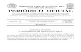 GOBIERNO CONSTITUCIONAL DEL ESTADO DE PUEBLA PERIÓDICO …gobiernoabierto.pueblacapital.gob.mx/transparencia... · esta Ley, el Reglamento respectivo, o en su caso, el acuerdo del