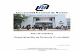 Universidad Nacional de Moreno · políticas educativas para la universidad. Perspectiva histórica, situación actual y prospectiva. La construcción de las agendas políticas para
