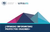 JORNADAS INFORMATIVAS PROYECTOS ERASMUS+2018/10/30  · políticas educativas y •Promoción del diálogo con las partes interesadas para sensibilizar acerca de programas políticos