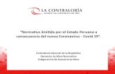 consecuencia del nuevo Coronavirus - Covid 19”.€¦ · 1.-R.M. 055-2020-TR de 9 de marzo de 2020 Aprueban Guía para la prevención del Coronavirus en elámbito laboral. 2.-D.S.
