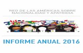 INFORME ANUAL 2016 - americasns.org · INFORME ANUAL 2016 REUNIONES ESTRATÉGICAS DE PAÍSES En el marco de su visita a México, el 22 de agosto la Red ANA sostuvo una reunión con