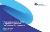Balance Económico 2018 y Agenda Regional de Transformación ... · Brecha de productividad industrial en Colombia Pequeñas, Micro y Medianas (% de grandes) 2015 En Colombia solo