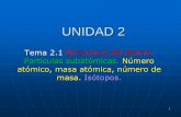 UNIDAD 2 - [DePa] Departamento de Programas Audiovisualesdepa.fquim.unam.mx/amyd//archivero/u2tema2.1_28562.pdf · 2014-09-05 · John Dalton (1766-1844) Su concepto de átomo es