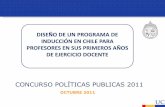 Diseño de un programa de inducción en Chile para ... · Evaluación estandarizada de la práctica docente (particular subvencionado) Profesores que han sido guías de práctica