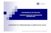 UNIVERSIDAD DE MÁLAGA - UMA › calidad › navegador_de_ficheros › Servicio_de_… · Contrato Programa 2012. Servicio de Calidad, Planificación Estratégica y Responsabilidad
