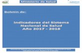 Boletín de - MINSAL...Cobertura de vacunación registradas en el Sistema Nacional de Salud República de El Salvador, enero a diciembre de 2017 MINSAL** ISSS COSAM Otros*** BCG 71,357