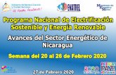 Presentación de PowerPoint - ENATREL€¦ · Avances del Sector Energético de Nicaragua Semana del 20 al 26 de Febrero 2020. Se inauguraron 6 proyectos de electrificación en los