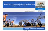 Boletín mensual de estadísticas migratorias 2010 · Jorge Alberto Barrera Torre, Quintana Roo Berenice Ibarra Cuevas, San Luis Potosí Antonio Manuel Gudiño Palomino, Sinaloa Ana