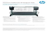 Información sobre pedidos - Hewlett Packardh20195.Información sobre pedidos Producto F9A30A Impresora multifunción HP DesignJet T830 de 36 pulgadas Accesorios B3Q37A Eje de 36 pulg.