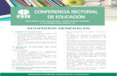 CONFERENCIA SECTORIAL DE EDUCACIÓN - FSIE · 2020-04-17 · Tercer trimestre: • Actividades para un aprendizaje continuo, adaptadas a su edad y la situación excepcional actual.