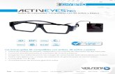 Gafas 3D universales, compatibles con 3D activo y · PDF file 2017-10-17 · Las únicas gafas 3D compatibles con ambos, 3D activo y pasivo • Gafas 3D totalmente híbridas, adaptadas