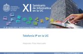 Telefonía IP en la UCseminarioinformatica.uc.cl/images/pdf/2013/SemDI... · Expo futuro Novato - - - - - - - 6 - 6 Villarrica Producción ... Total UC 5.846 1.107 6.953 Resumen en