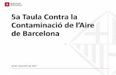 5a Taula Contra la ontaminació de l’Aire de Barcelona · 3. Gestió de la mobilitat a través de la regulació de l’aparcament: a) Ordenança fiscal: tarificació en funció