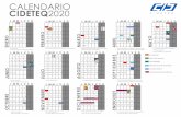 CALENDARIO CIDETEQ2020 - CIDETEQ - Centro de ...· (6) Inicio de labores y festejo Día de Reyes (27) Día CIDETEQ y cumpleañeros · (9 y 10) No laboral (21) Simulacro de Evacuación