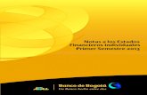 NOTA A O ESTAD NANCEOS 9 - Banco de Bogotá · 12 Resultados inancieros r Primer Semestre 2013 Negociables características valoración contabilización Corto Plazo Títulos adquiridos