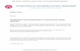 Challenges and Perspectives in Obstructive Sleep Apnoea · 2018-05-31 · Challenges and Perspectives in Obstructive Sleep Apnoea . Report by an ad hoc working group of the Sleep