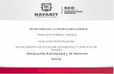 DIRECCIÓN GENERAL JURÍDICA DIRECCIÓN INVESTIGADORA ...contraloria.nayarit.gob.mx/assets/pdf/declaracion... · declaraciÓn patrimonial y de intereses - inicial. secretarÍa de